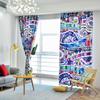 2 Curtains Exotic Bohemian Curtains Creative Personality Abstract Curtain Impression Pattern Classical Living Room Bedroom Shade