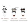 Pour Over Kaffeetropfer, Edelstahl-Kaffeefilter, abnehmbarer Tropf mit Ständer, wiederverwendbarer Kegel