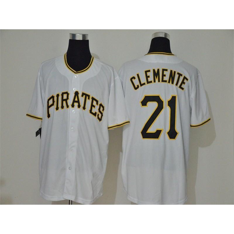 Pittsburgh Pirates Baseball Jersey Unisex Embroidered Sport Shirt Fans Running Gym Casual Wear