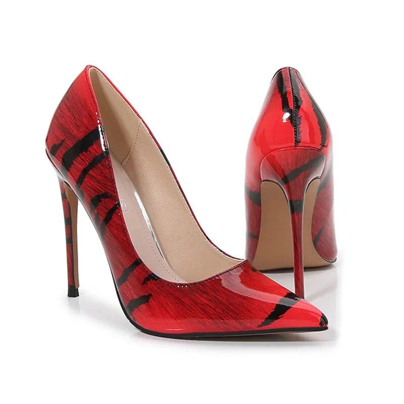 Dámské noční klub Sexy barevné Banquet Party Catwalk Módní Pracovní obuv 12cm podpatek WZ