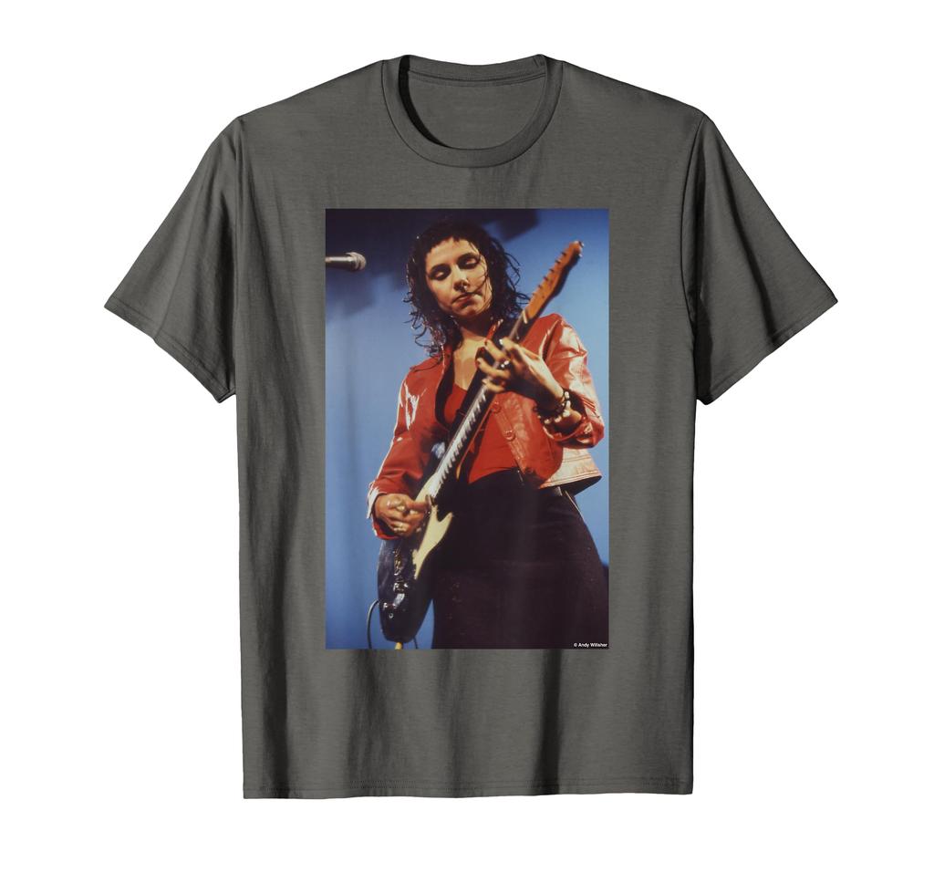 PJ Harvey Performing Live In Red by Andy Wilshere T-Shirt