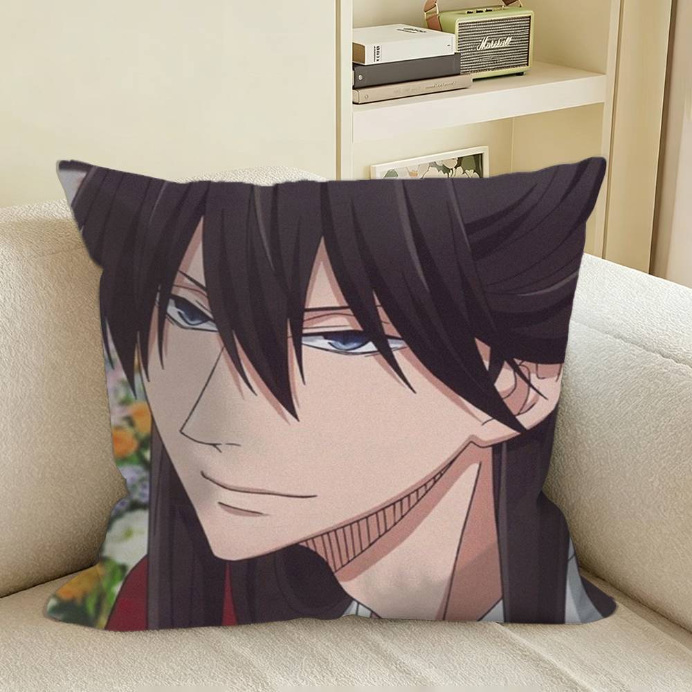Anime Dakaretai Otoko Takato Saijou Square Sofa Pillow Cover Solid Color Living Room Home Decor Cushion Case