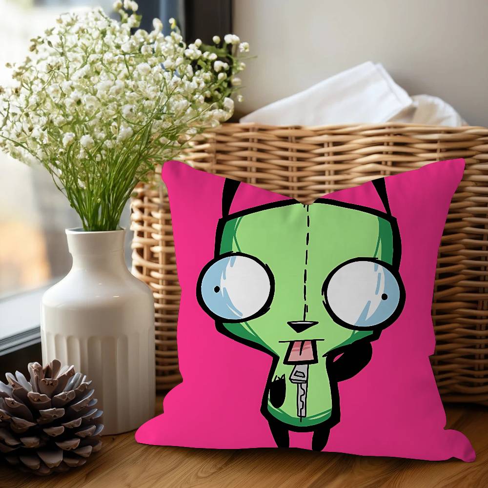 I-Invader Z-Zim Pillow Gift Home Office Decoration Bedroom Sofa Car Cushion Cover Case 45x45