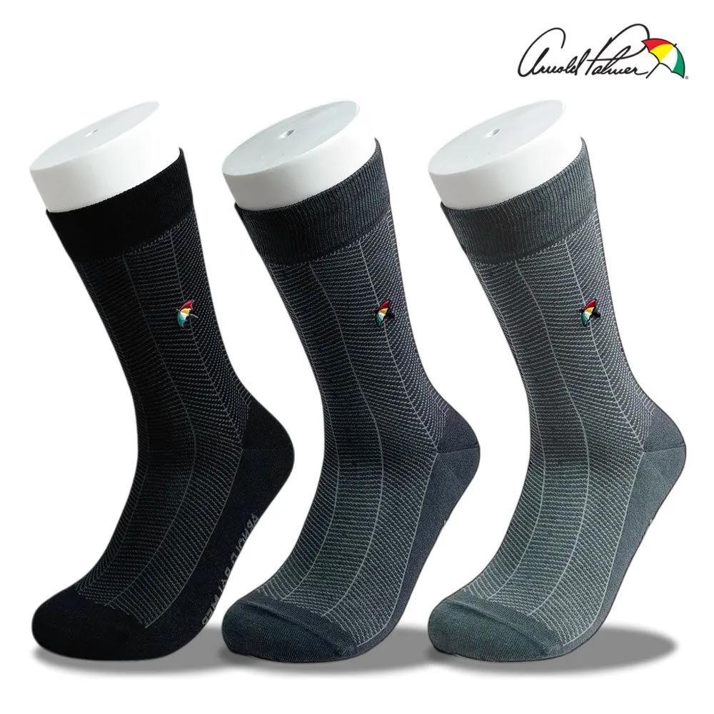 Arnold Palmer Men s Summer Double Diagonal Suit Long Socks gray