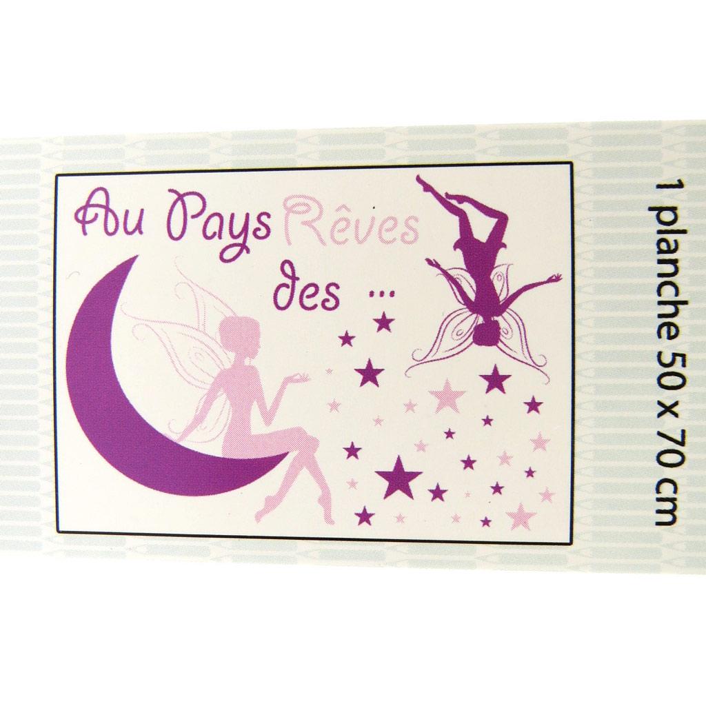Les Trésors De Lily [L7584] - Sheet of Stickers 'Fairy Dreams' (50x70 Cm)
