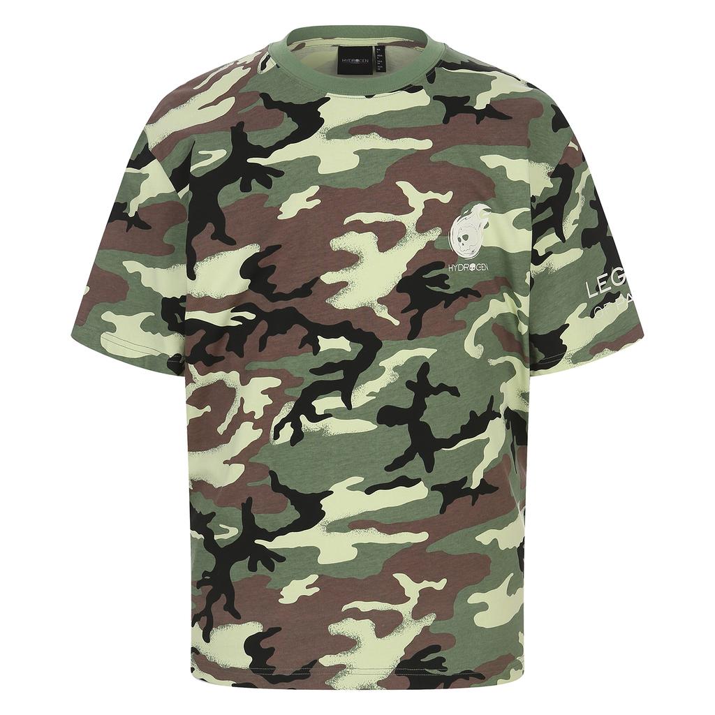 HYDROGEN Uni Camo Pattern Short Sleeve T-Shirt