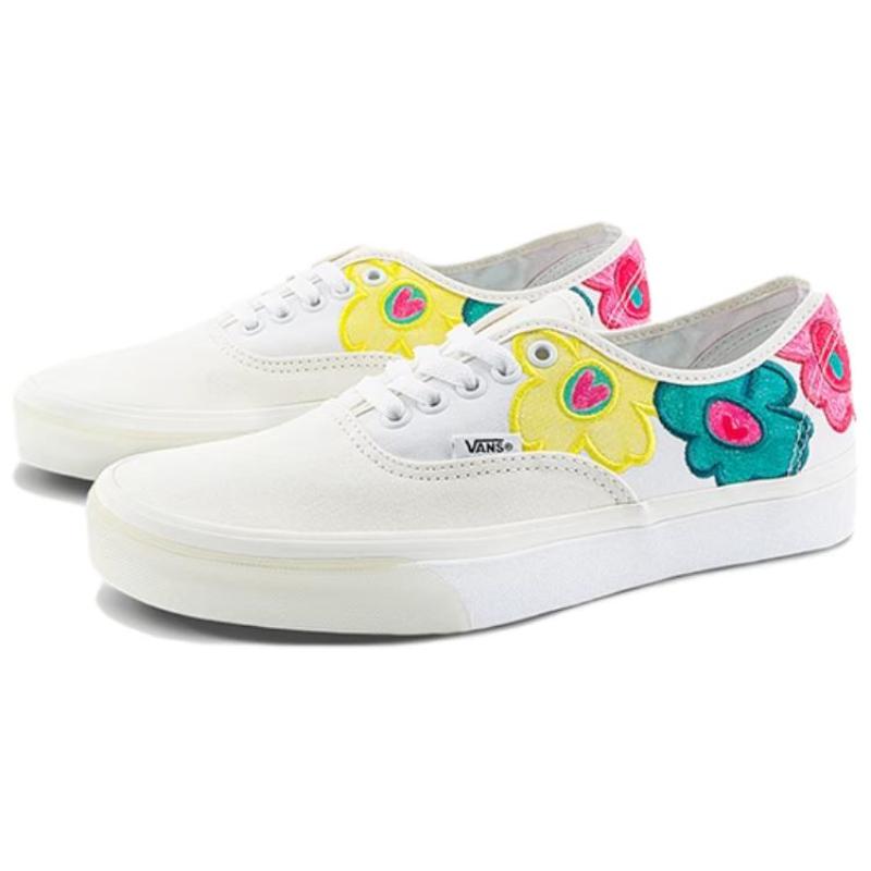 Vans Authentic X The Museum Visitor 'White Yellow Pink' Sneakers VN000CRTBPH
