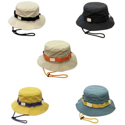 Outdoor Fischerhut Breite Krempe Atmungsaktiver Sonnenhut mit Verstellbarem Winddichten Riemen Für Damen Herren Camping Wandern Angeln
