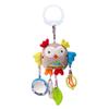 Cartoon Animal Rattles Mobile Rabbit Bear Plush Doll Appease Toy Stroller Hanging Toy