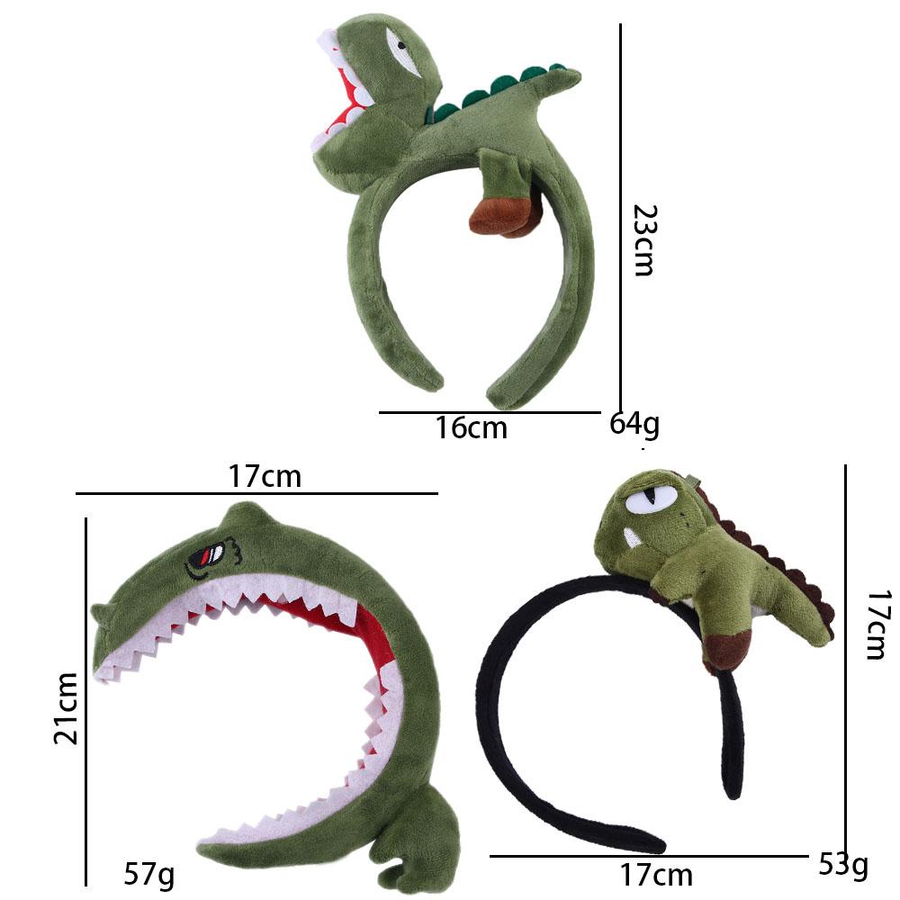 Face Animals Women Hair Accessories Shark Fish Hairband Cartoon Hair Hoop Dinosaur Headbands