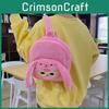 Cute Three Baby Plush Backpack For Kids School Daily Use Shoulder Bag Gifts