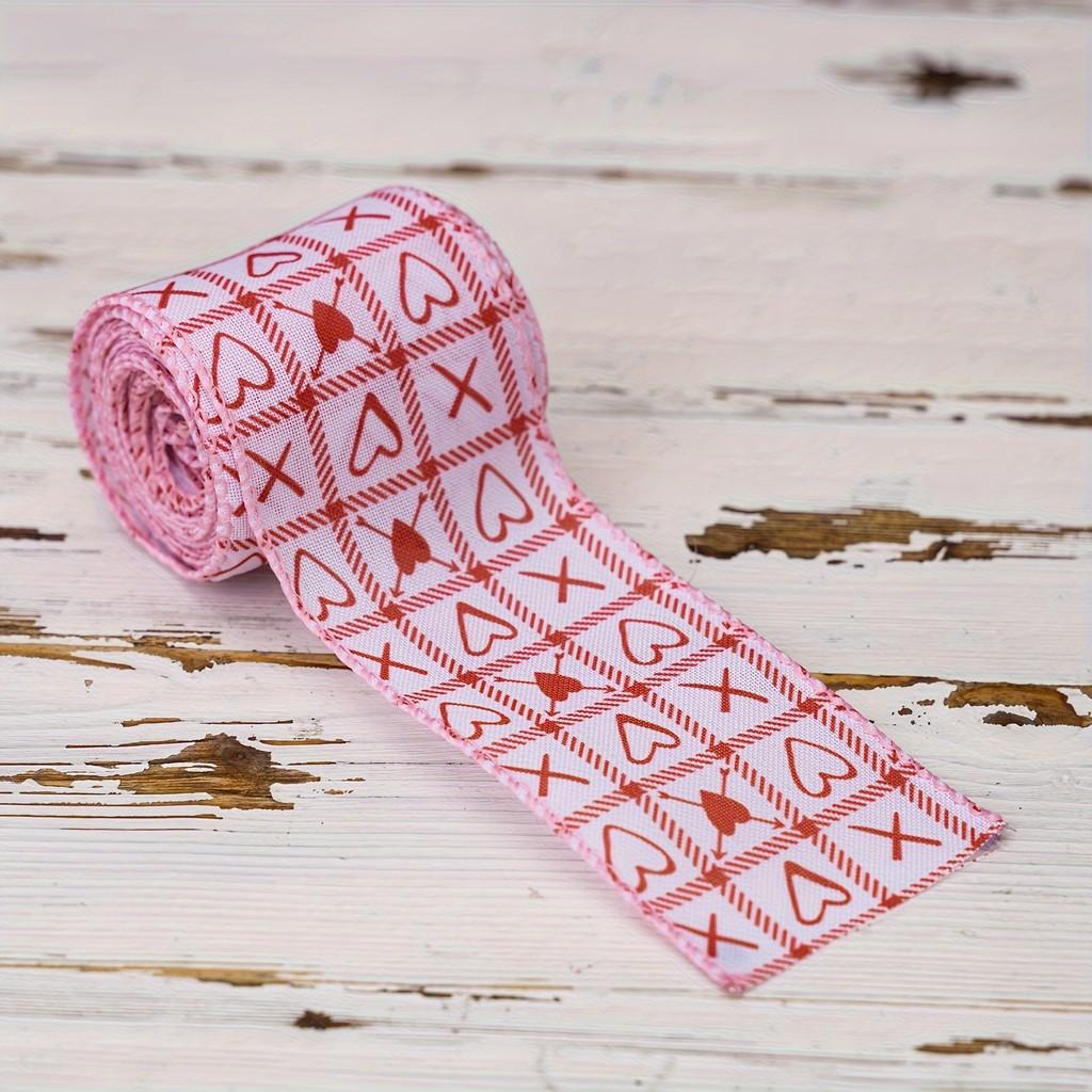 

Heart Colorful Red Valentines Day Polyester Ribbon For Stylish Decoration And Crafting Valentines Ribbon A