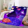 1pc BT21 Characters Flannel Blanket [Cozy Throw Blanket] For Sofa, Bed, Travel, Camping, Livingroom, Office, Couch, Chair, And Bed