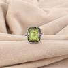 Natural Peridot Gemstone 925 Sterling Silver Jewelry Handmade Wedding Ring For Women RR-71-3