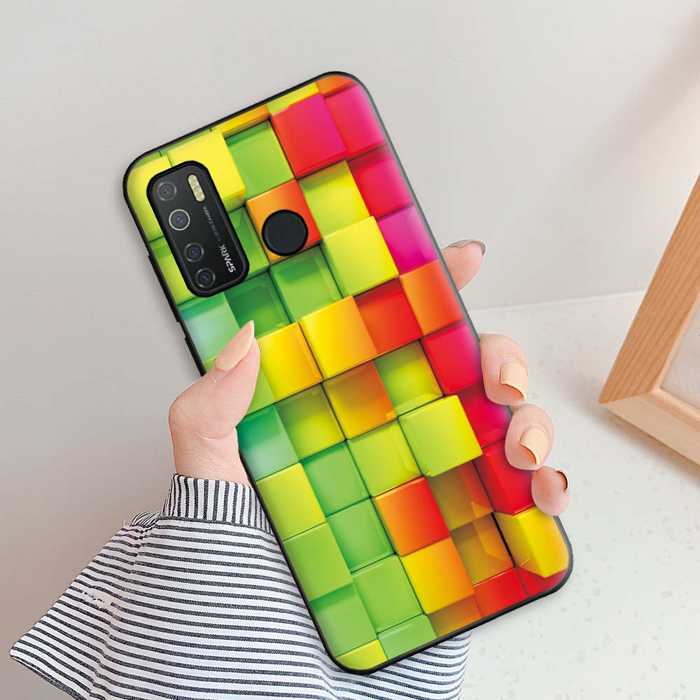 For Tecno Camon 15 Case Capa Case For Camon 15 Air Cute Silicone Soft TPU Phone Case For Tecno Camon15 15 Air Fundas Feather