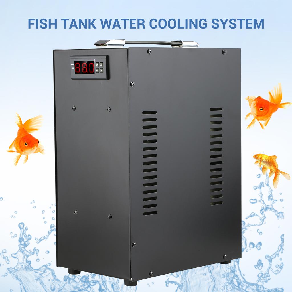 Refrigeratore per Acquario Raffreddatore per Acquario Display LCD Silenzioso Sistema di Raffreddamento per Pesci 40L per Pesci Acqua Piante Coralli Gamberetti Allevamento