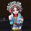 Chinese Opera Character Decoration Silk Doll Peking Opera Mask Doll Chinese Handmade Decorative Gifts Shop decoration Doll