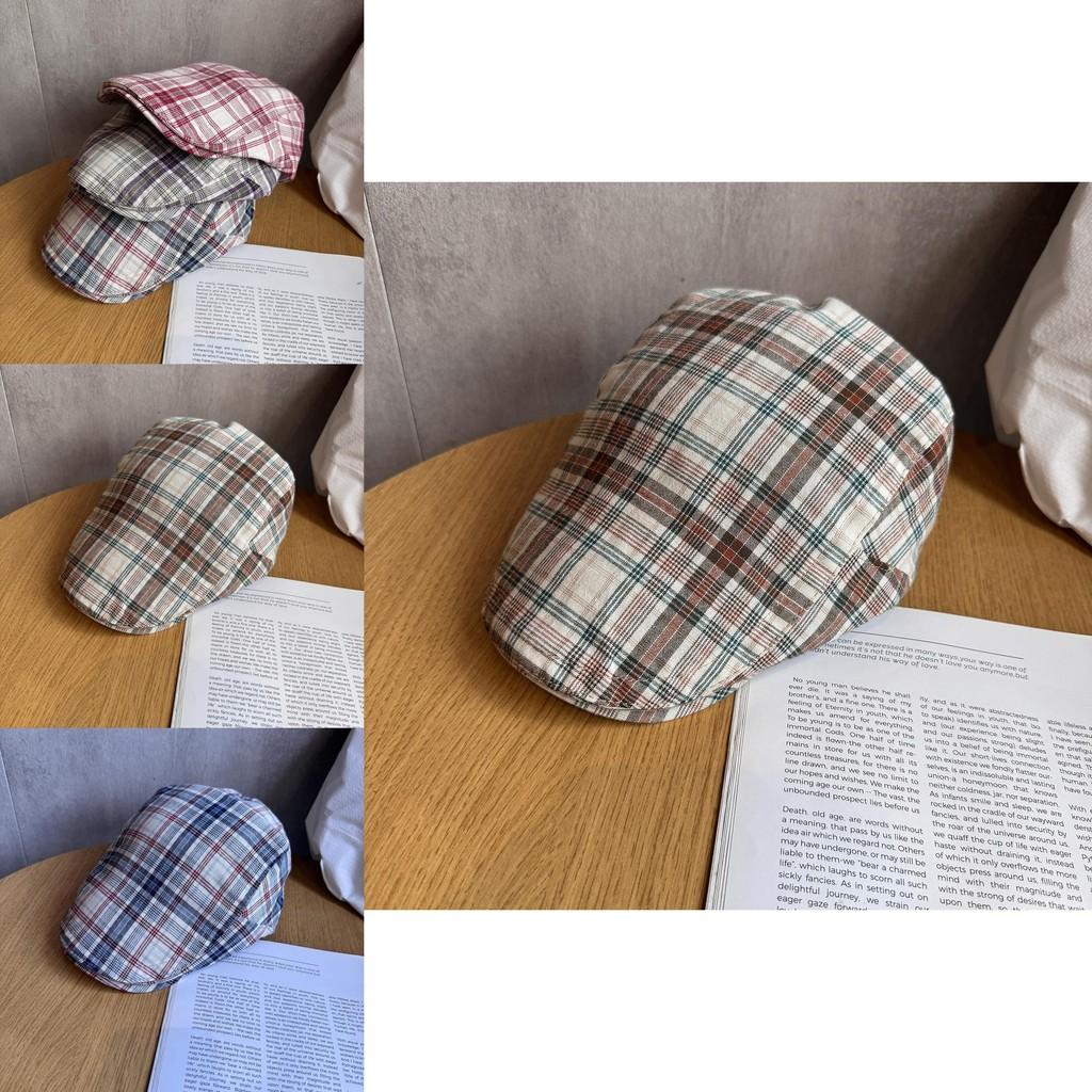 Ladies Summer Fashion Beret With Short Brim And Cotton Blend Material For Sun Protection