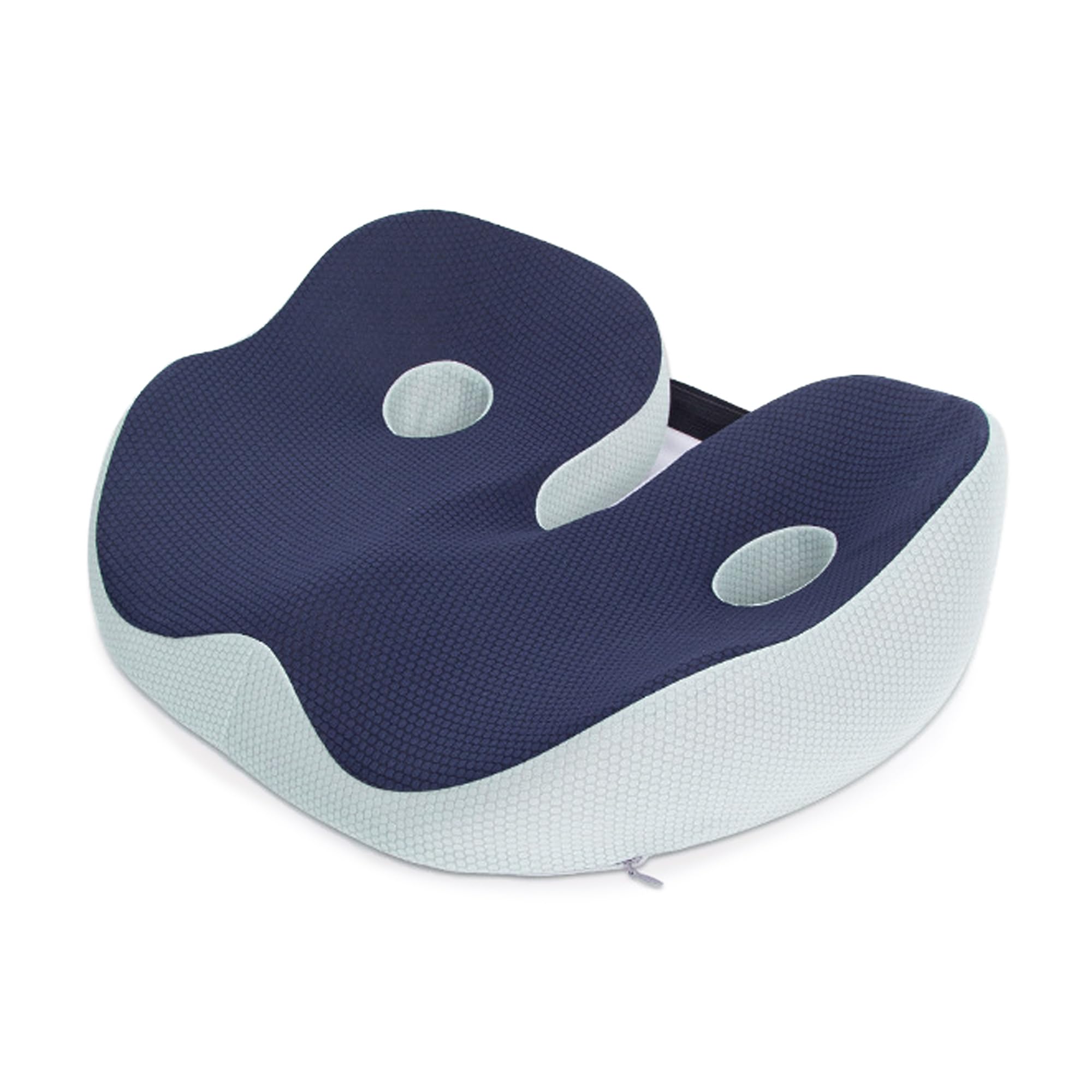 

ЧИСТЫЙ ДОМ Стул для коррекции осанки для взрослых, с подушкой, в комплекте, U-образной формы, с моющимся чехлом из пены с памятью (синий) синий