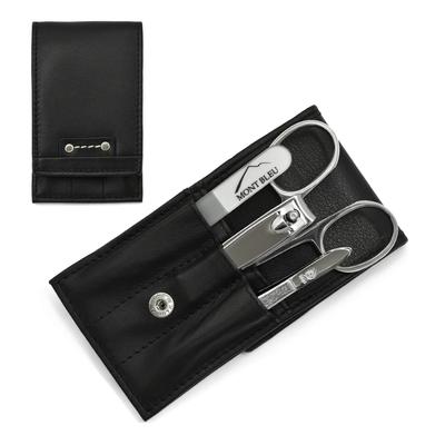 Hans Kniebes' Sonnenschein 4-piece Manicure Set In Nappa Leather Case, Made In Germany