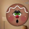 8x8" Vintage Peperkoekman Metalen Blikbord Waterdichte Aluminium Wanddecoratie voor Huis Bar Keuken Halloween Feest