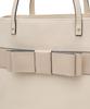 Maison de FLEUR Front Ribbon 3-Room Tote Bag, Light Beige, 08000223300