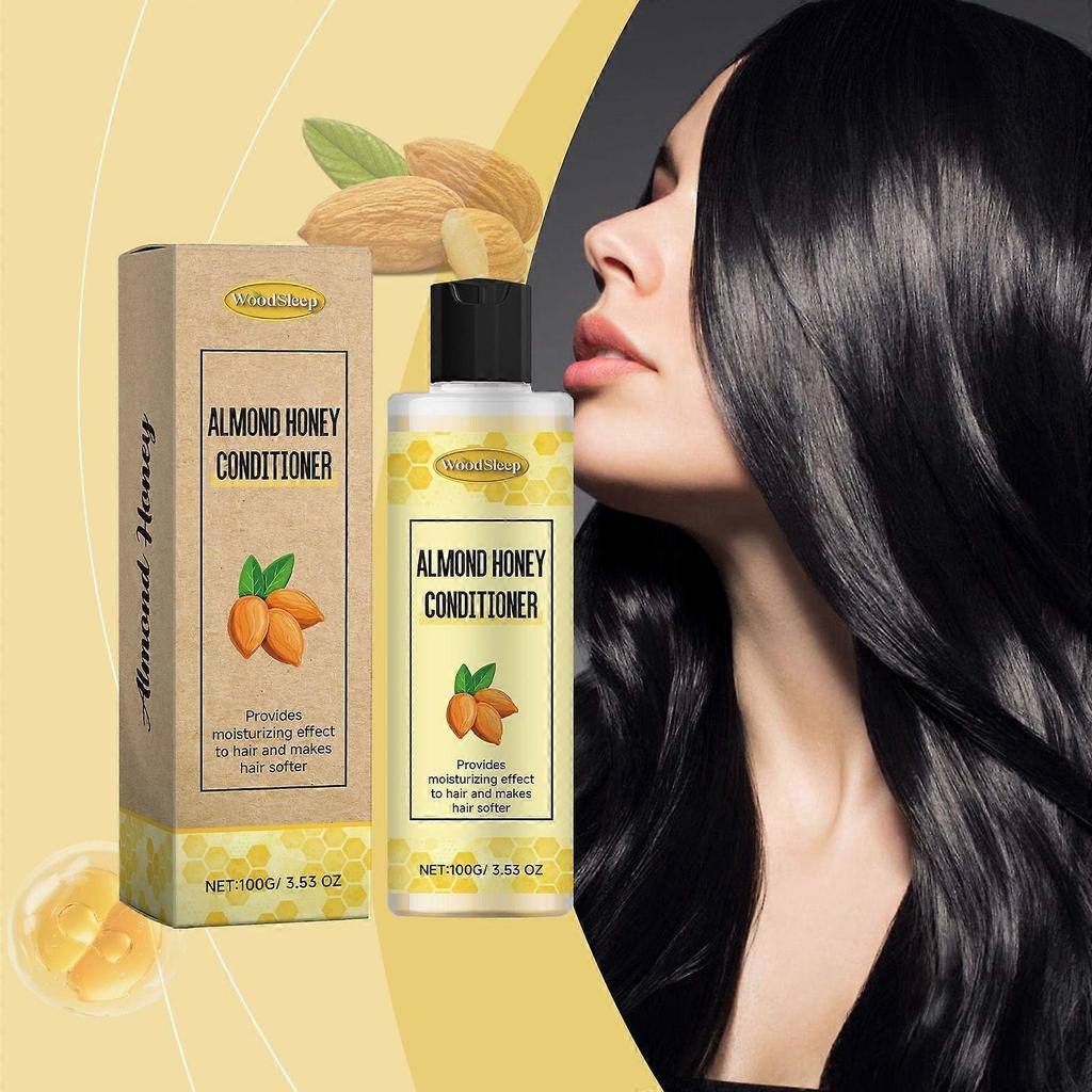Woodsleep Almond Honey Hair Conditioner Nourishes And Repairs Dry, Tangled Ends, Restores Softness And Shine
