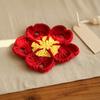 Absorbent Tableware Pads Handmade Crochet Flower Coasters for Drinks, Thermal Insulation Table Mat Unique Tabletop Decorations Coffee Mugs And