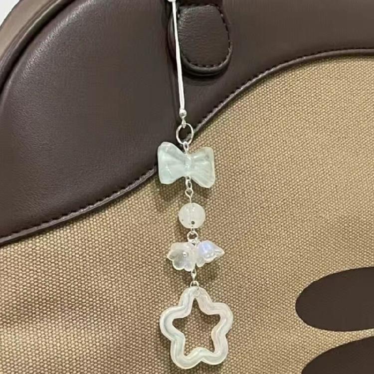 Five-pointed Star Bead Pendants Phone Charm Straps Lanyard Purse Accessories