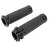 1 Pair 25mm Motocycle Handlebar Grips Black Comfortable Grasp Anodized Universal Rust Proof for Motorbike Bicycles