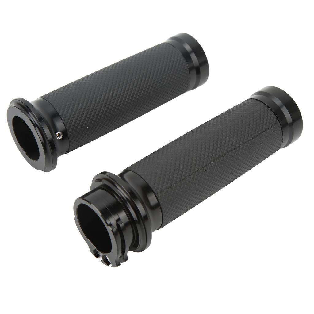1 Pair 25mm Motocycle Handlebar Grips Black Comfortable Grasp Anodized Universal Rust Proof for Motorbike Bicycles