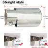 Round Auto Decoration Exhaust Tail Muffler Car Tail Exhaust Pipe Tip Pipe Car Exhaust Systems