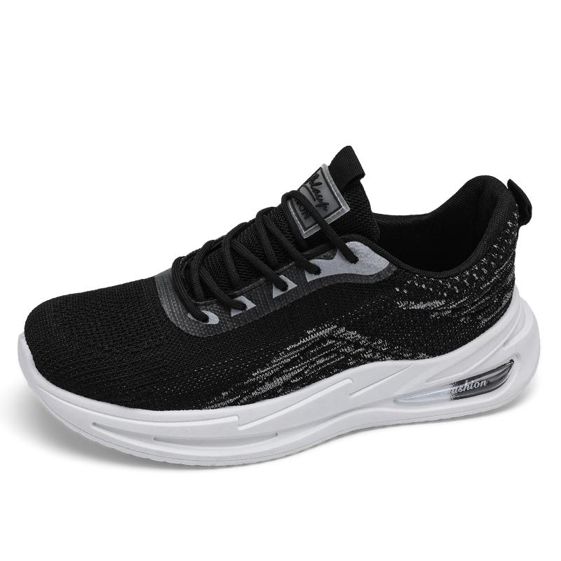 

2024 осень новые кроссовки мужские туфли на платформе теннис толстая подошва легкие беговые на шнуровке удобные сетчатые тренировочные повседневные туфли 45