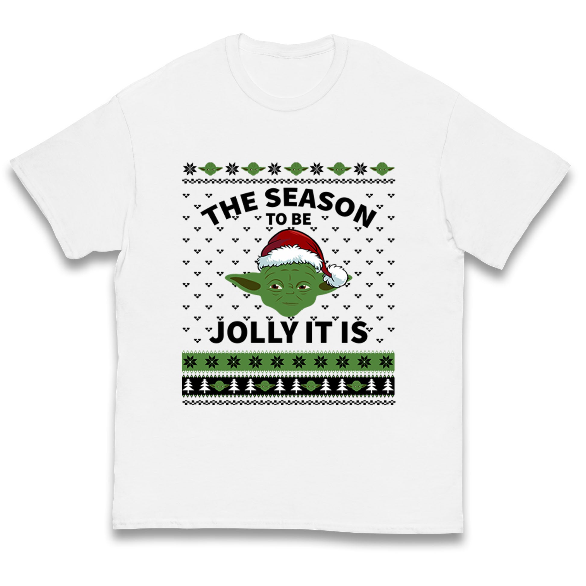 Yoda The Season to be Jolly it is Christmas Kids T Shirt 150