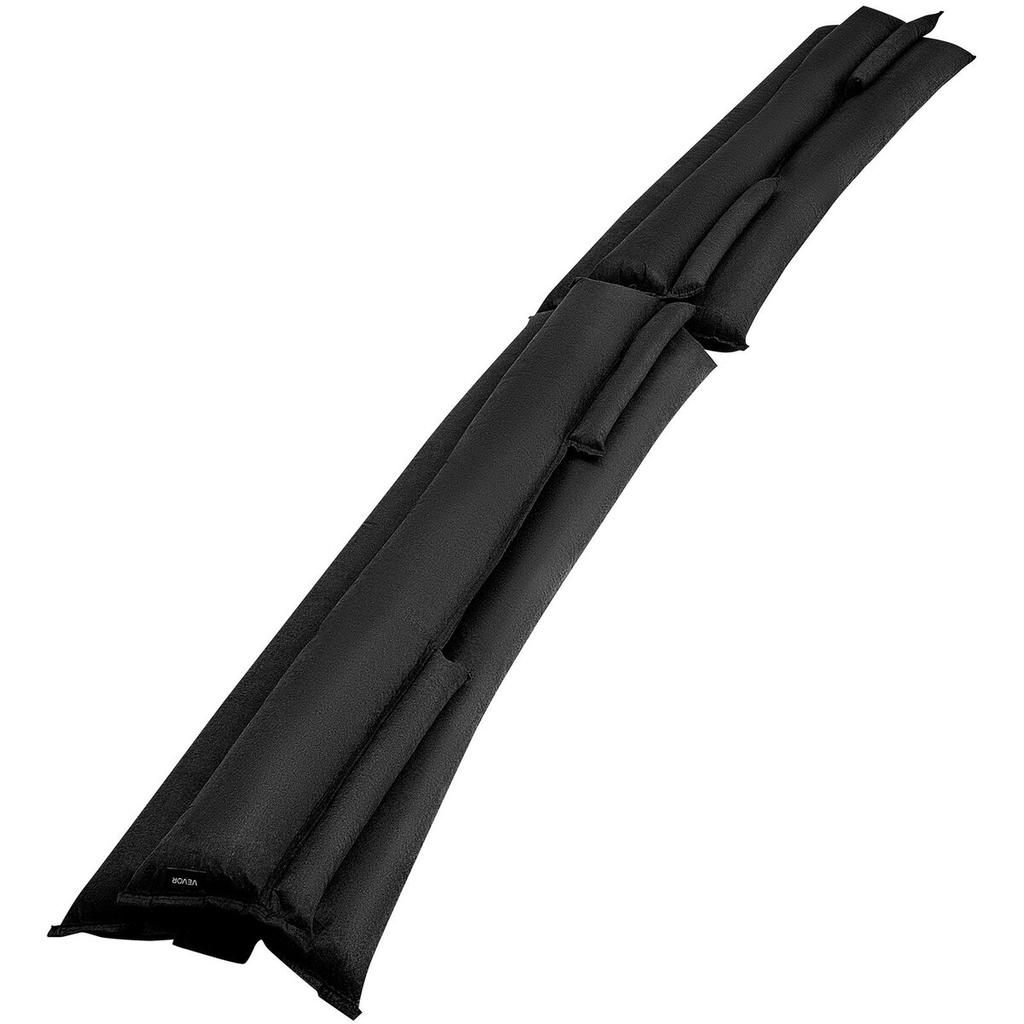 Flood Barrier, 10 Pack, 1530 X 210 Mm Flood Bags with Bucket, Reusable Water Absorbent Barrier Activated by Water, Sandless Sandbags Blockage,