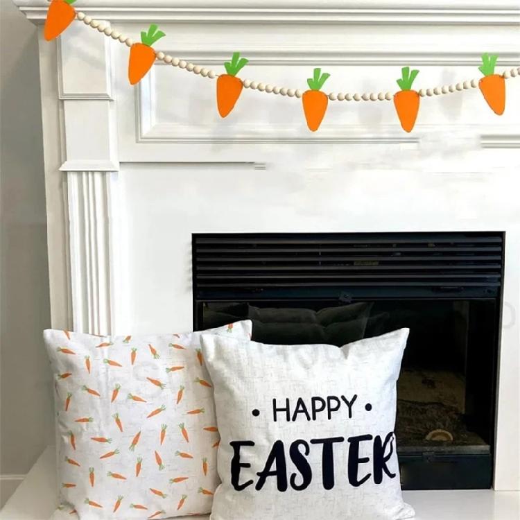 Easter Carrot Wreath Holiday Decorations for Party and DIY Craft Supply Decors