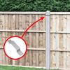 Set of 10 Fence Post Fixing Fence Post Mounting Fence Panel Security Bracket Prevent Rattling & Improve Security