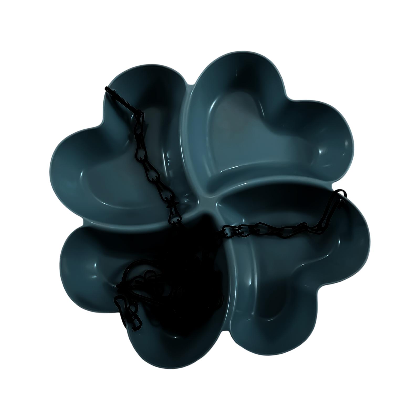 

Hanging Wild Bird Feeder & Waterer - 4-Compartment Heart-Shaped Outdoor Bird Feeder For Garden & Patio One Size