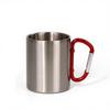 Portable Stainless Steel Cups for Outdoor Adventures-Sublimation Blank Handle Carabiner for Camping Backpacking Hiking