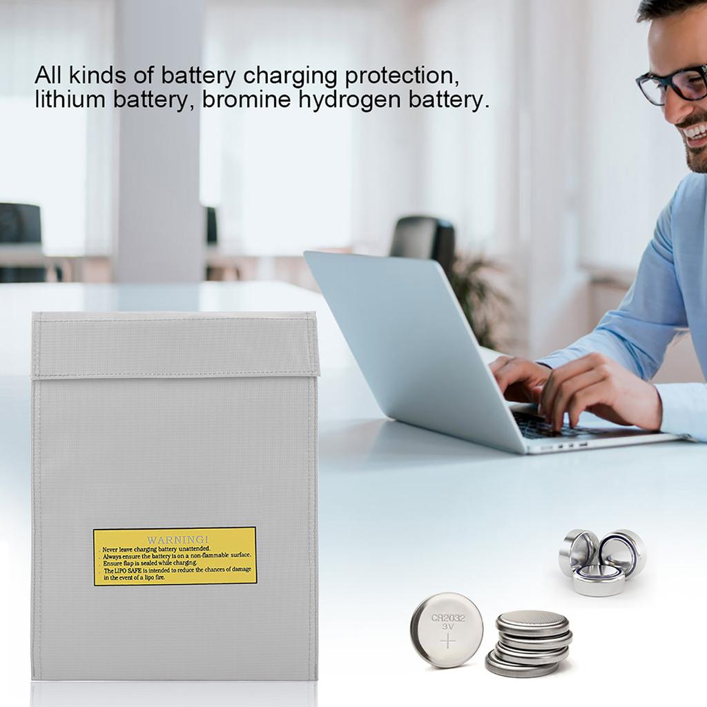 Fireproof Bag Li Po Battery Safety Bags Portable Two Size Pouch Charging Sack