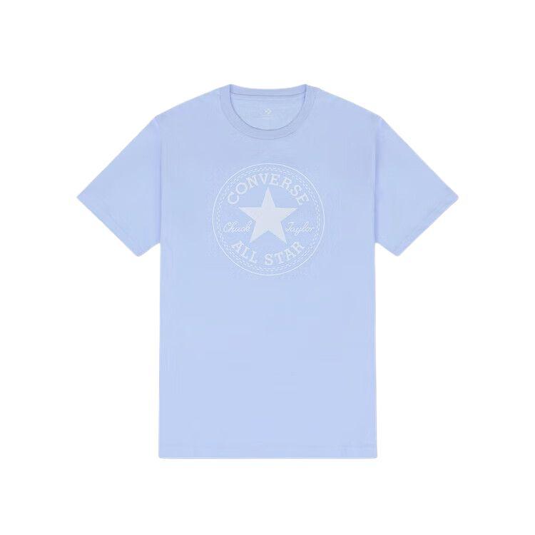 Converse T Shirts Unisex Blue Crew Neck Moderate 10025459-A37 S