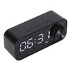 B126 BT Clock Speaker Multifunctional Adjustable Portable Alarm Clock Radio with LEDBlack