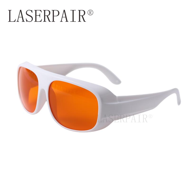 Factory Price High Protection 450nm 532nm OD6+ Safety Glasses Eye Protection UV Laser Glass (Orange,safety glasses)