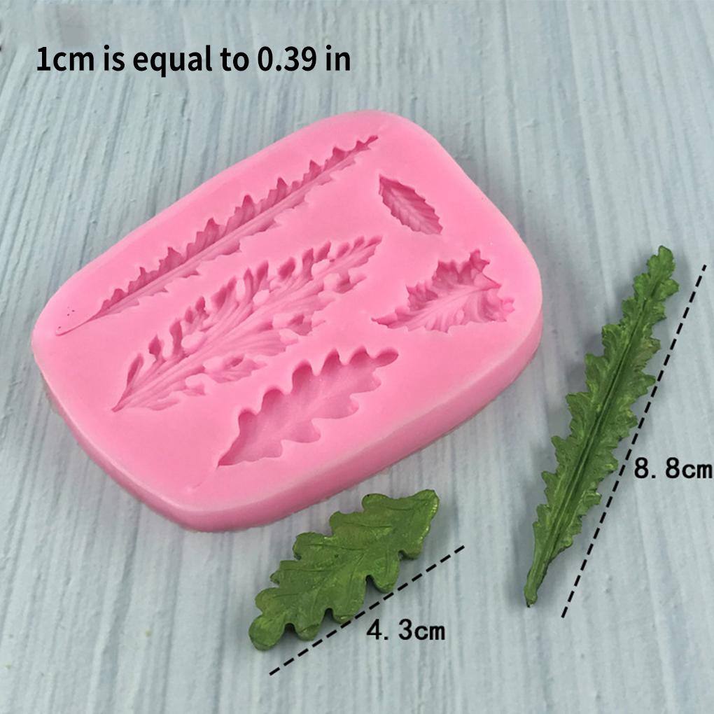 Silicone Mold Tree Leaves Festival Holiday Hotel Dining Cafe Kitchen Jelly Chocolate Cake Muffin Baking Mould Tool