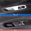 Matte Black ABS Window Lift Switch Panel Cover Trim For Corvette C8 -2025