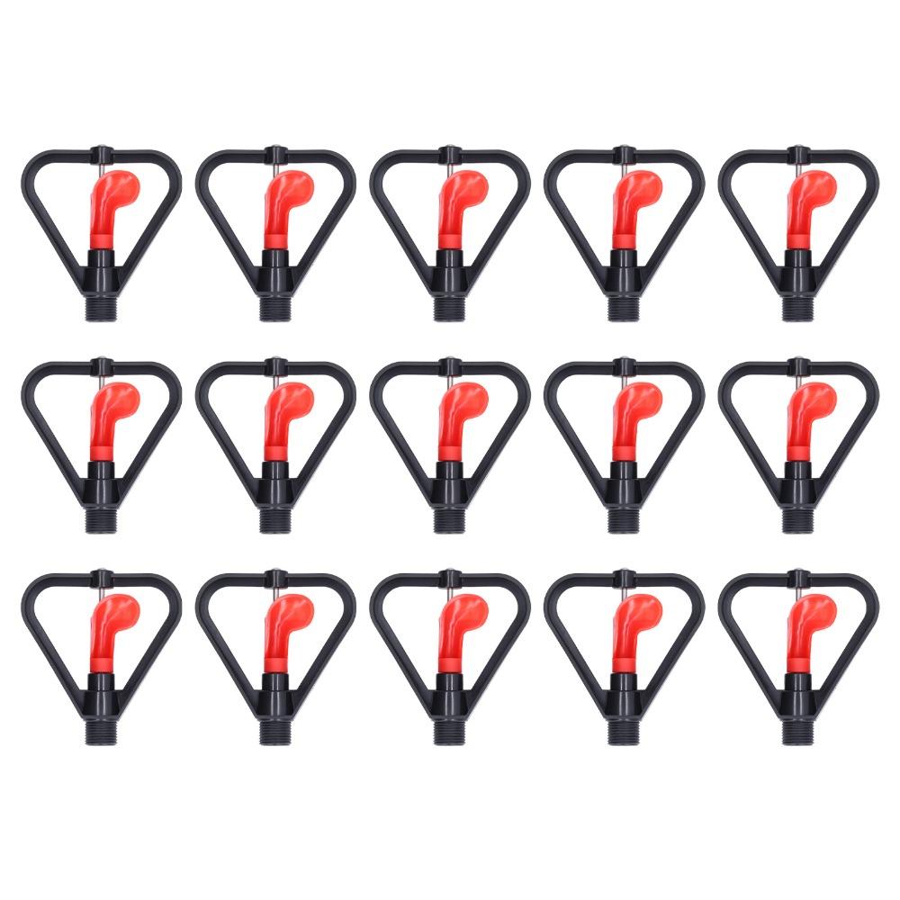 15pcs G1/2in Male Thread Water Sprinkler Plastic Water Spray Misting Nozzle  Plant Watering