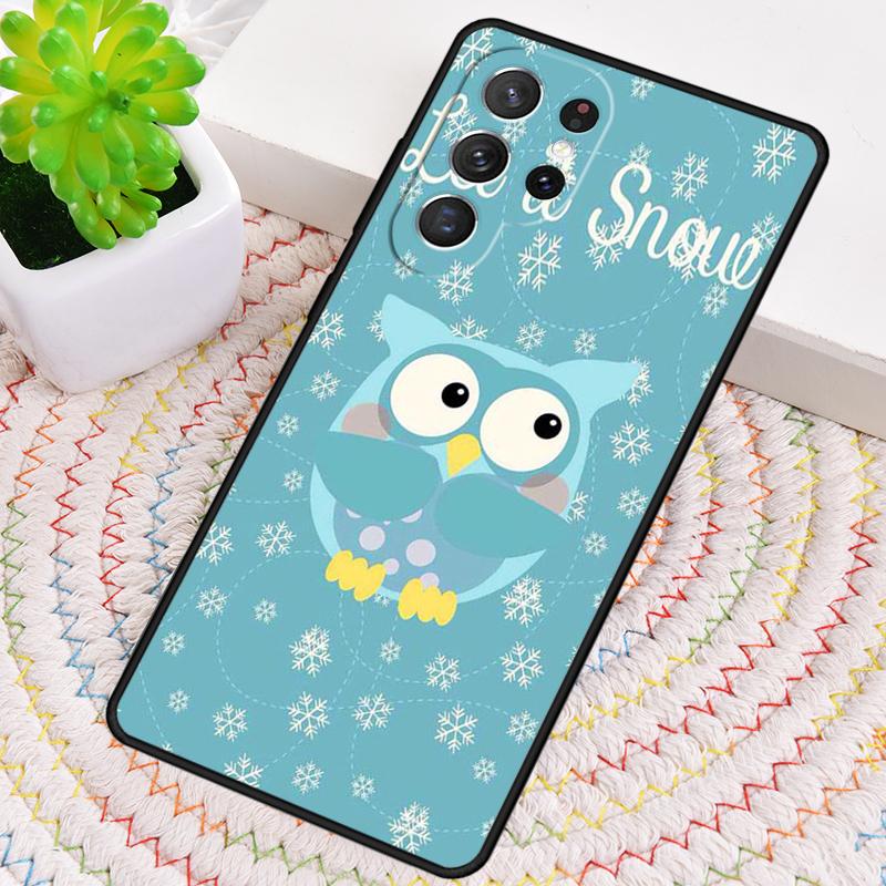 Christmas Owl Phone Case for Samsung Galaxy Note 10 Pro S26 Ultra S23 S24 FE S25 S21 S22 PLUS Shockproof Cove
