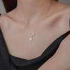 Women's Sterling Silver Star Zircon Tassel Necklace - Luxury Fashion Clavicle Chain