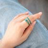 White Color Geometric Ring Vintage Style Metal Ring Vintage Adjustable Ring  Girl
