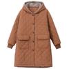 Winter Women's Large Size Mid-length Cotton Coat Loose Thick Warm Cotton Coat
